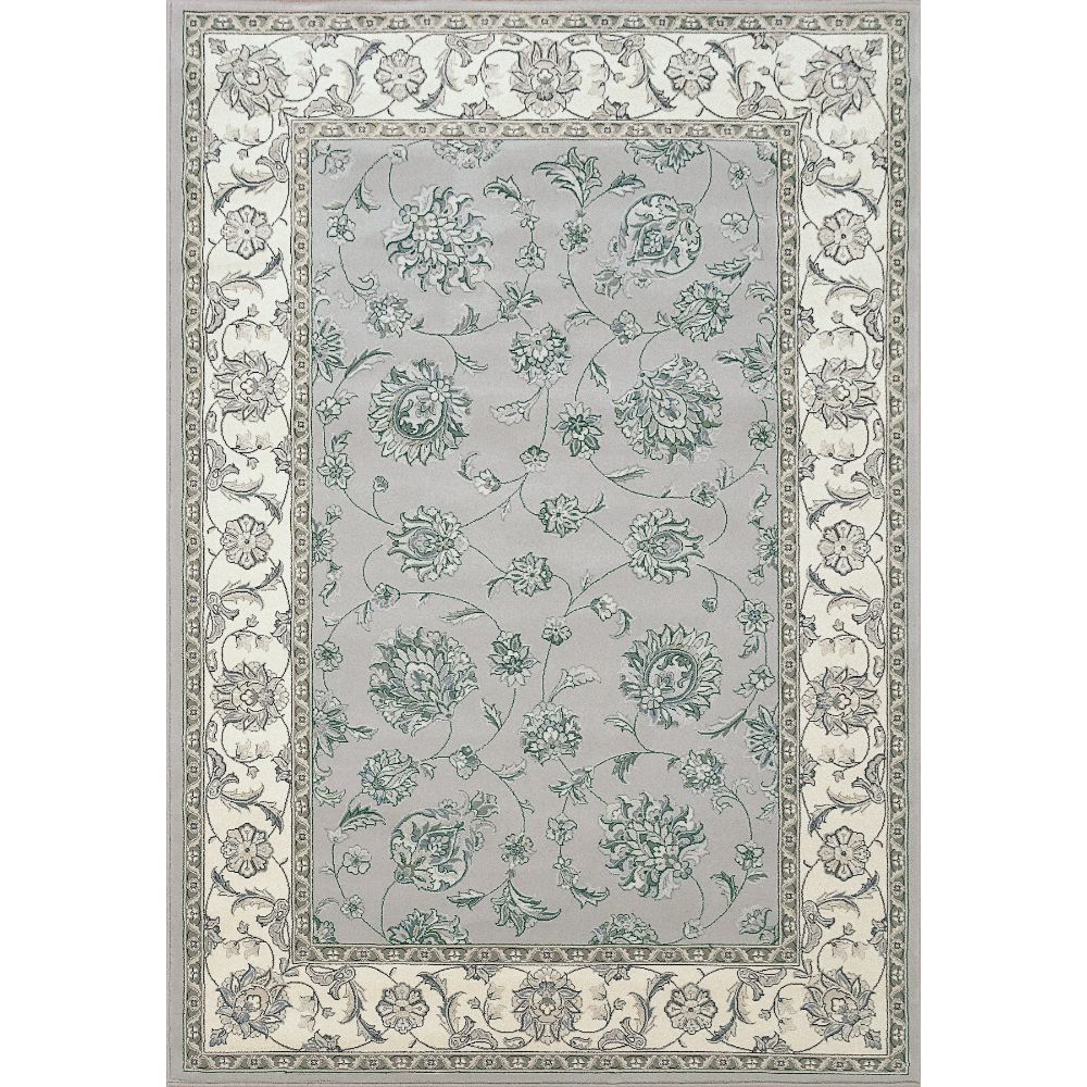 Dynamic Rugs 57365-9666 Ancient Garden 5.3 Ft. X 7.7 Ft. Rectangle Rug in Soft Grey/Cream